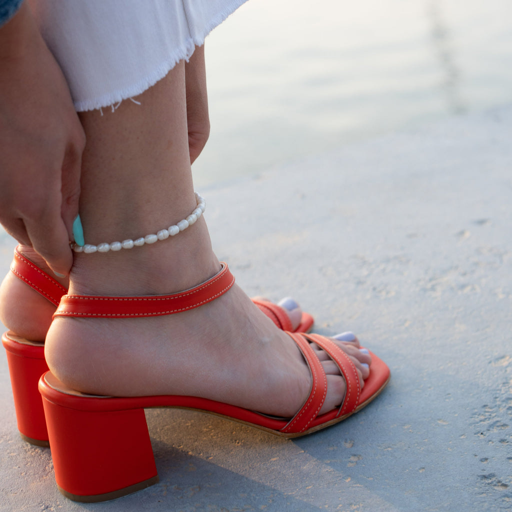 pearls anklet